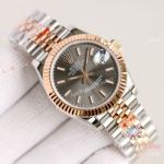 TR Factory 904L Replica Rolex Datejust 31mm Watch Jubilee 2-Tone Rose Gold Gray Dial